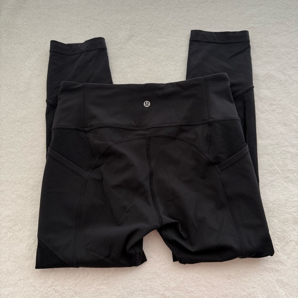 Lululemon All The Right Places Crop II Leggings *23" Size 8 in Black Activewear - Picture 8 of 13
